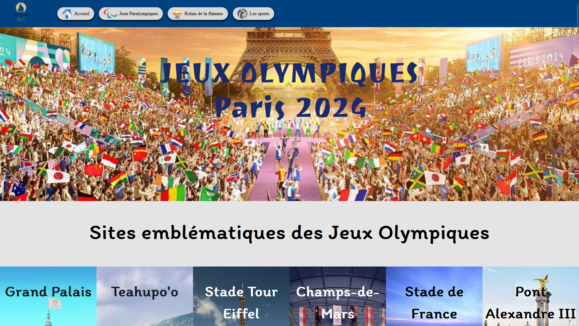 Capture projet web JO